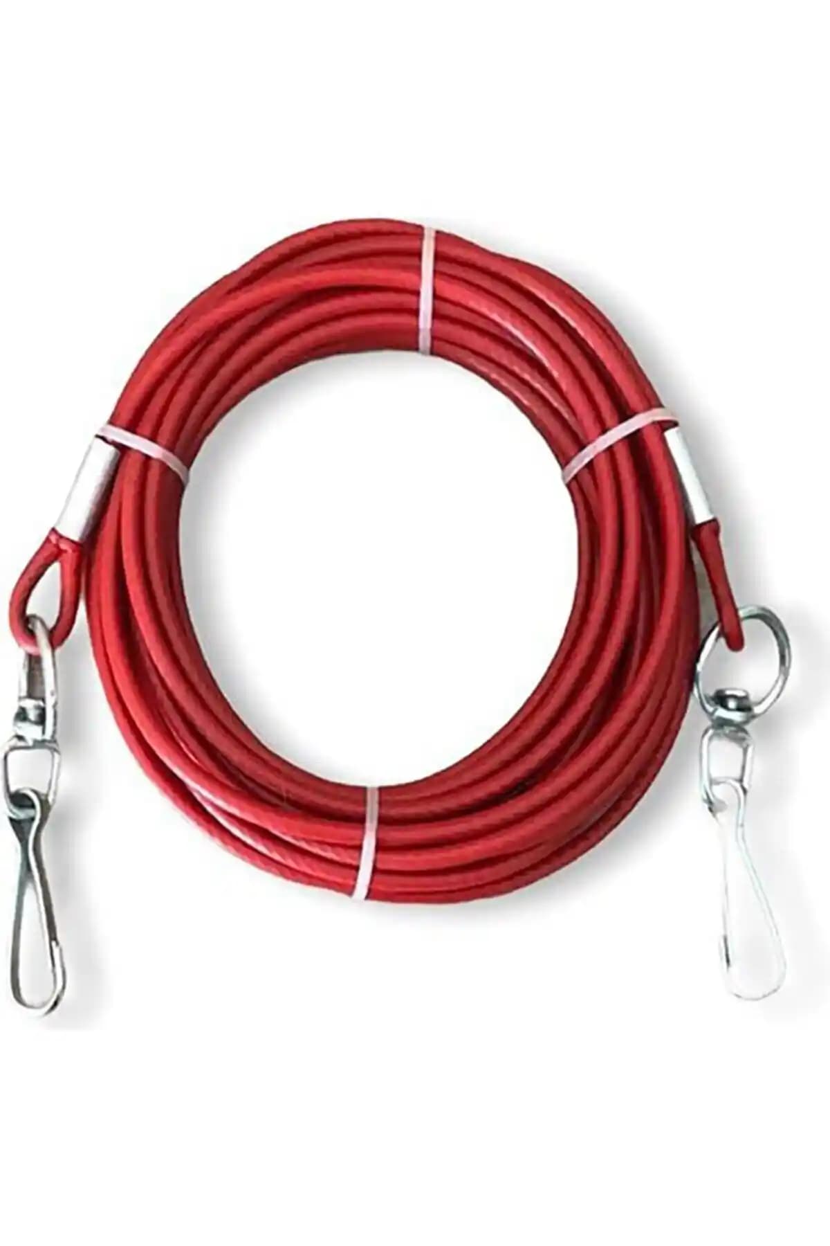 LİDERSAN Çelik 6 Mm 5 Metre Köpek Bahçe Bağlama Gezdirme Halatı - Dayanıklı Tasarım