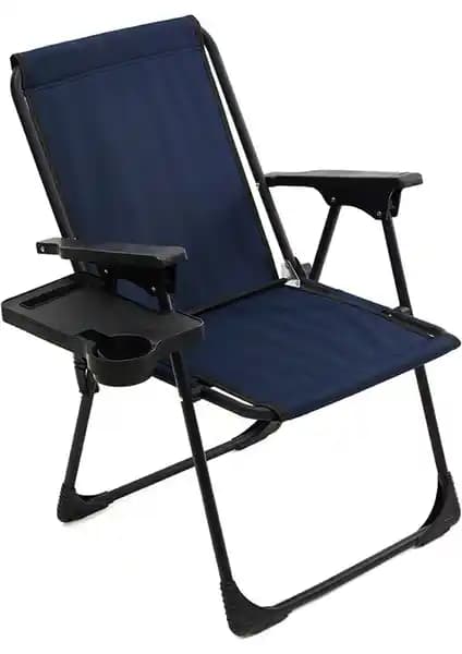 Moniev Natura Kamp Sandalyesi Dikdörtgen ve Oval Bardaklıklı Lacivert Karşılaştırması