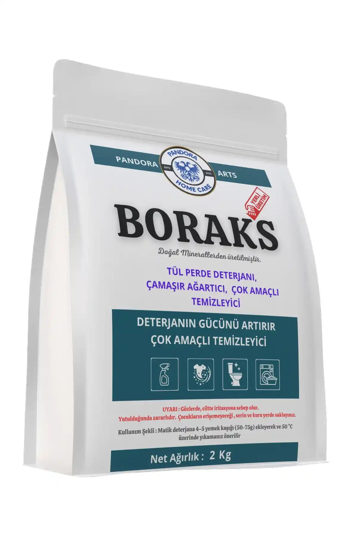 Pandora Arts Saf Boraks Toz ile Tül Perdelerde Güvenli ve Organik Temizlik