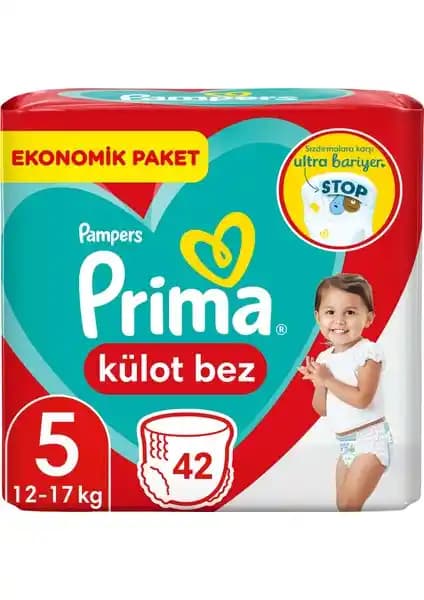 Prima Külot Bebek Bezi 5 Beden 42 Adet ve Sleepy Bio Premium Plus Külot Karşılaştırması