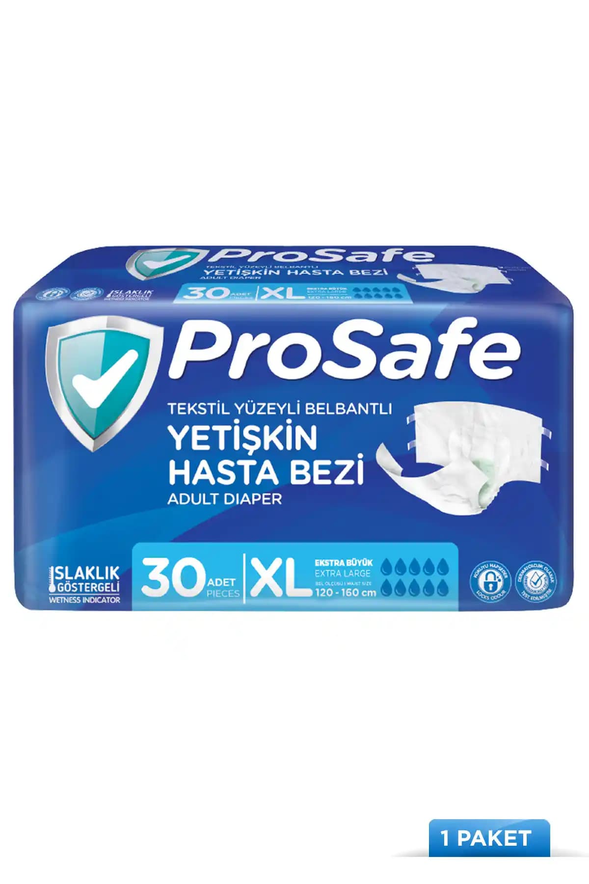 PROSAFE Bel Bantlı Yetişkin Hasta Bezi XLARGE: Yüksek Emicilik ve Sızdırmazlık