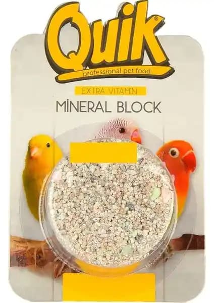 Quik Mineral Blok: Kafes Kuşlarında Iskelet ve Gaga Sağlığı İçin Doğal Mineral Takviyesi