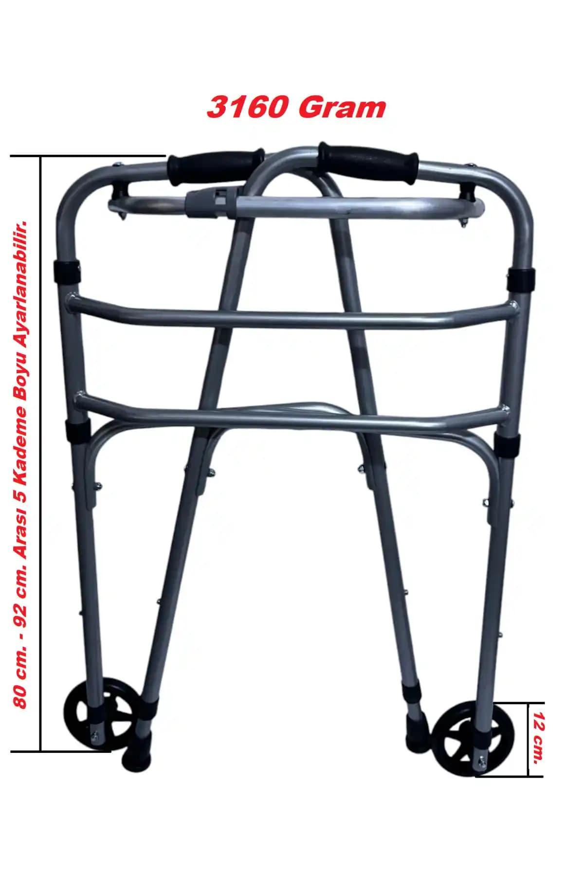 REMMED Tekerlekli Demir Walker: Ev İçinde Bağımsızlık ve Güvenli Denge için Yürüteç