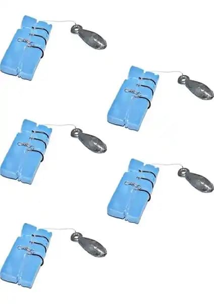 Safari Av 3 İğneli Dip Beden Oltası Fırdöndü Kurşunlu Takım: 5 Adetlik Set Özellikleri