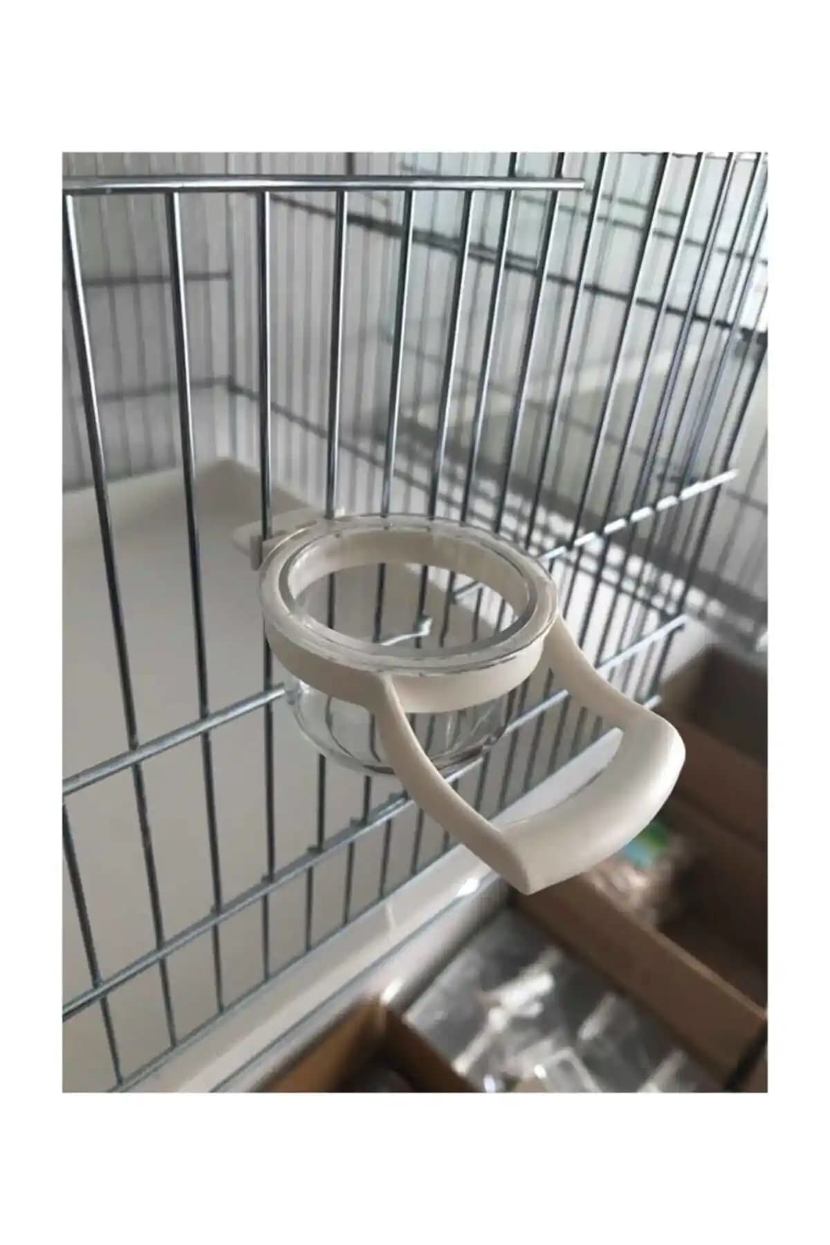 T-Pet Fit Fly Kelepçeli Mamalık (Tünekli): Kafes İçinde Hijyenik ve Düzenli Yemleme Çözümü