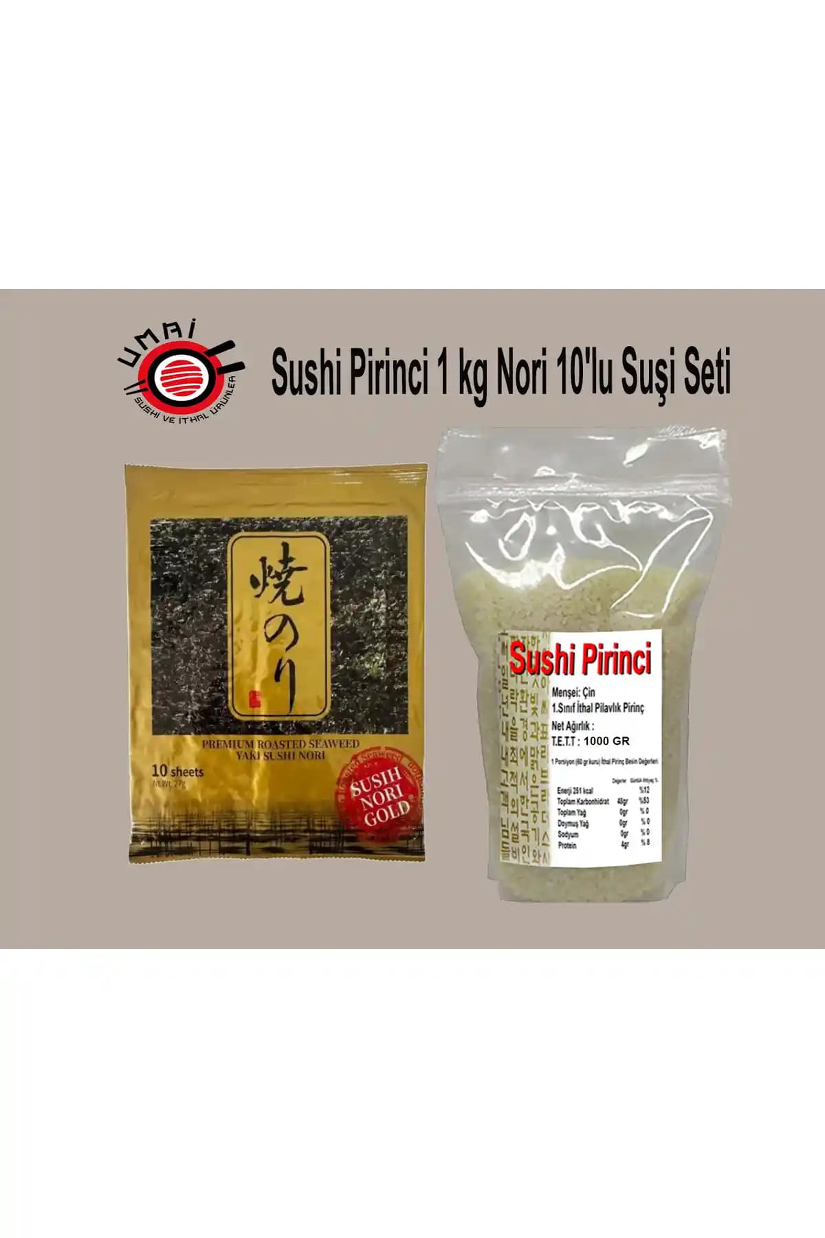 UMAİ Sushi Pirinci ve Gold Nori Setiyle Evde Profesyonel Suşi Deneyimini Başlatın