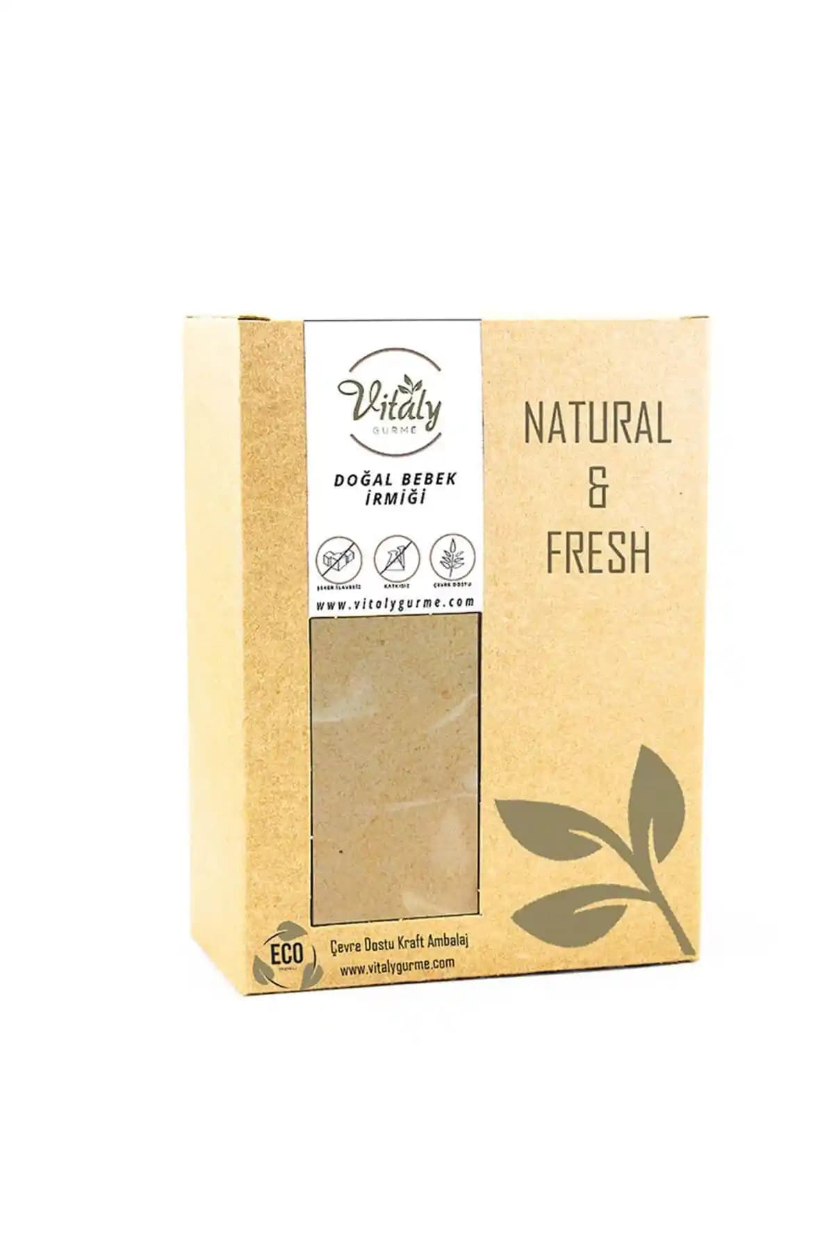 Vitaly Gurme Bebek İrmiği 500g: %100 Durum Buğday İrmigiği ve Sade İçerik, +6 Ay Uygun