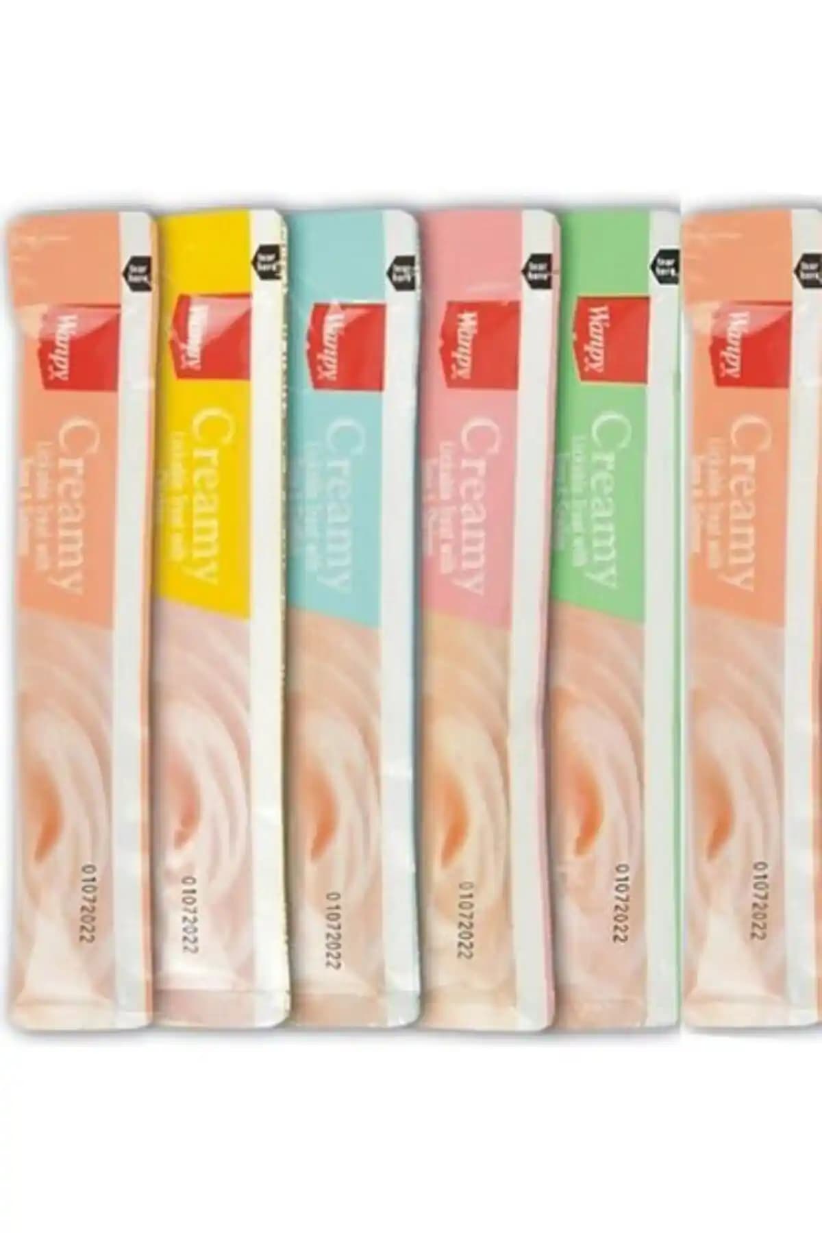 Wanpy Creamy Cat Treat Karışık Krema Sıvı Kedi Ödülü - Somon Aromalı, Kolay Tüketim, 84 g