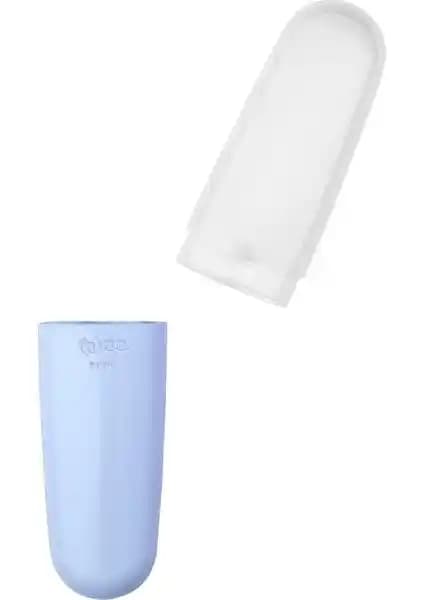 Wee Baby Çatal Kaşık Saklama Kabı Mavi: BPA İçermez PP Malzemeli Taşınabilir Hijyenik