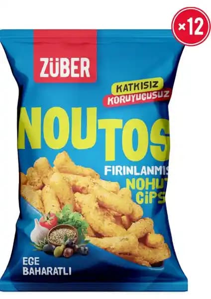 Züber Noutos Nohut Cipsi: Fırınlanmış ve Ege Baharatlarıyla Dengeli Atıştırmalık