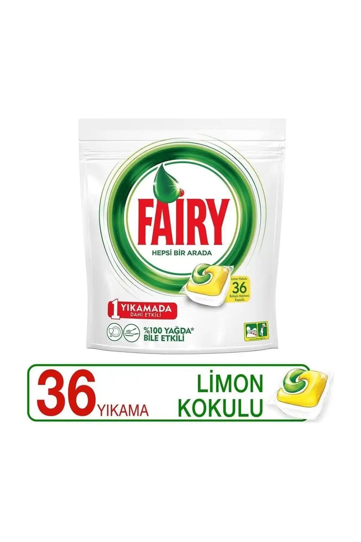 Fairy Hepsi Bir Arada 36 Yıkama ve Fairy Orijinal Green Tablet Karşılaştırması