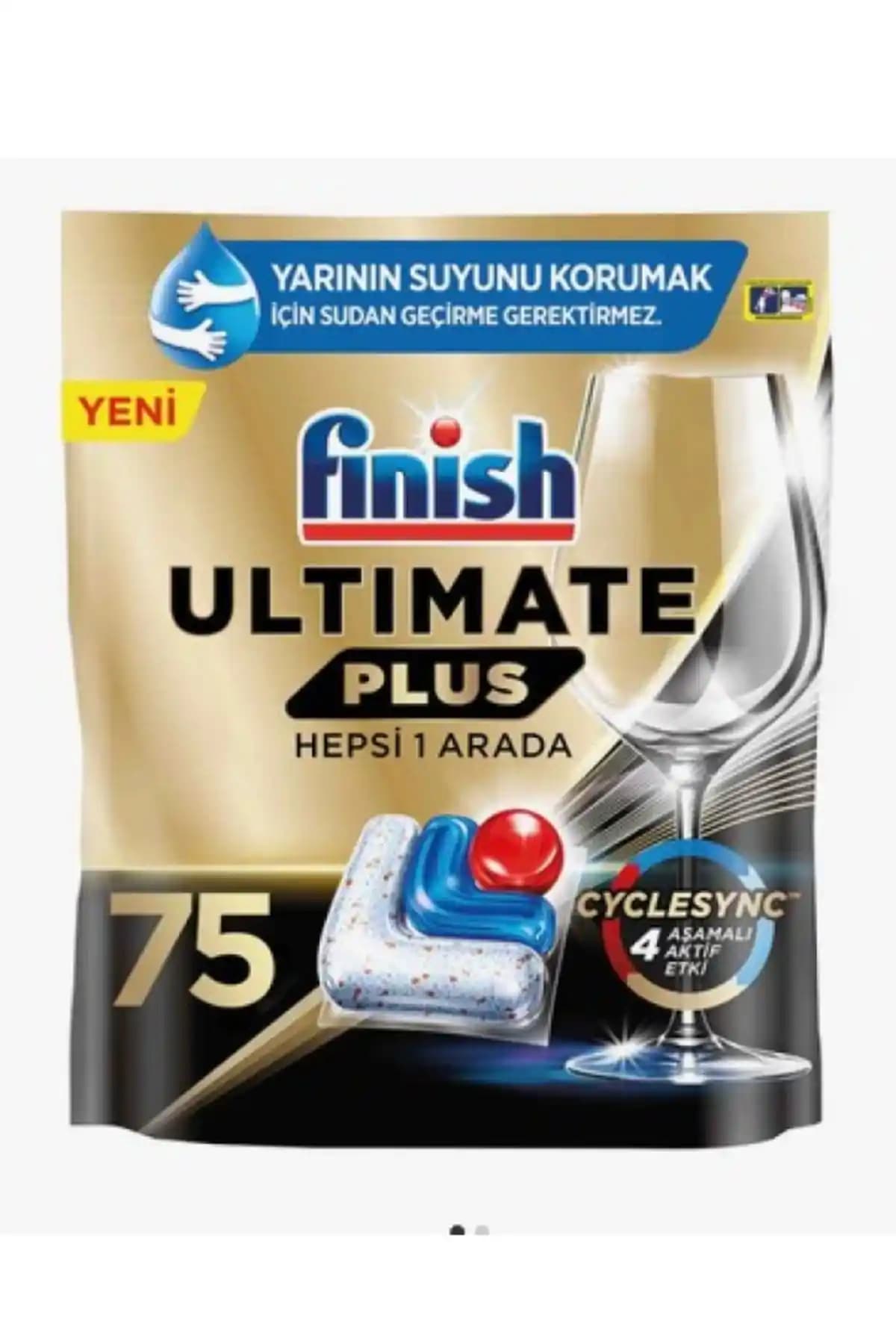 Finish Quantum Ultimate Plus 75 Kapsül Bulaşık Makinesi Deterjanı Temizlik ve Hijyen İçin