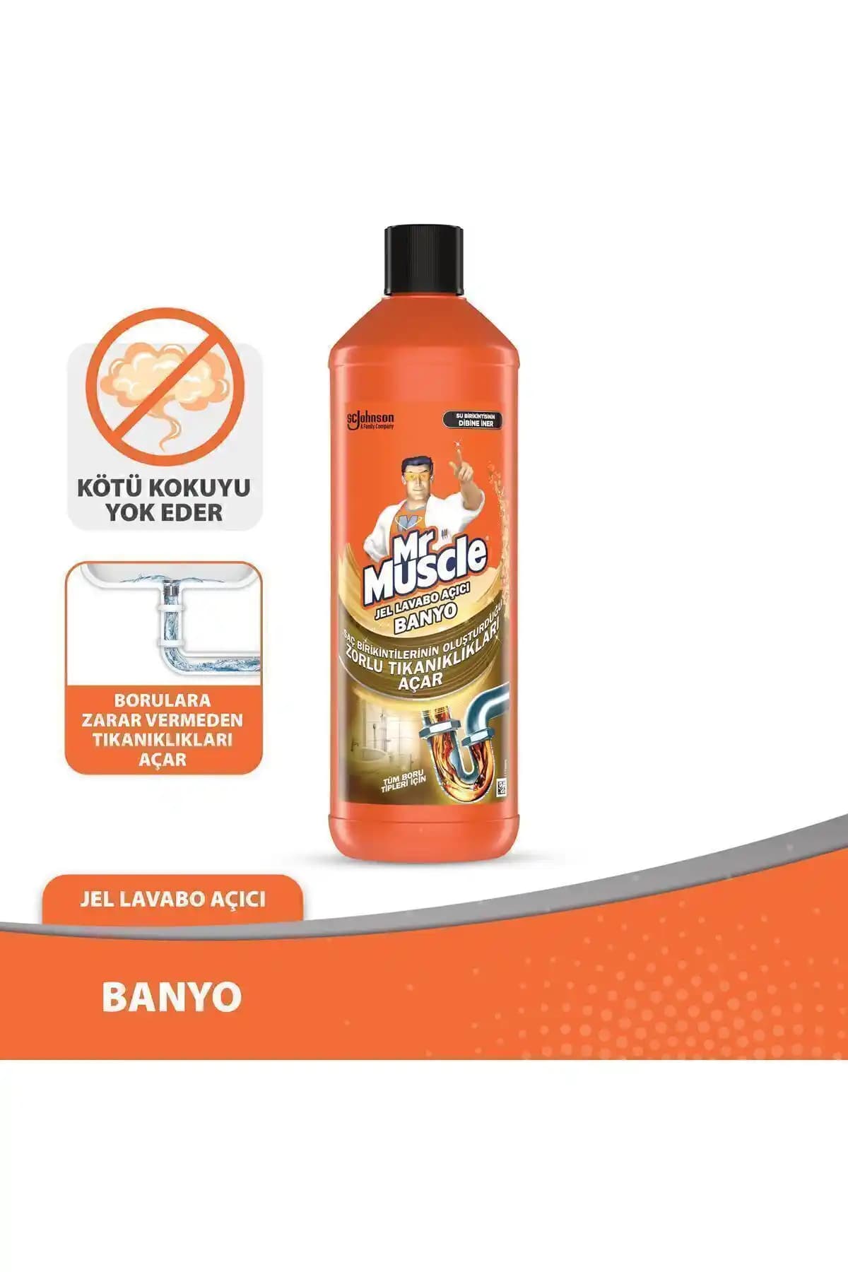 Mr. Muscle Jel Lavabo Açıcı ile Evde Zorlu Gider Tıkanıklıklarına Hızlı ve Güvenli Çözüm