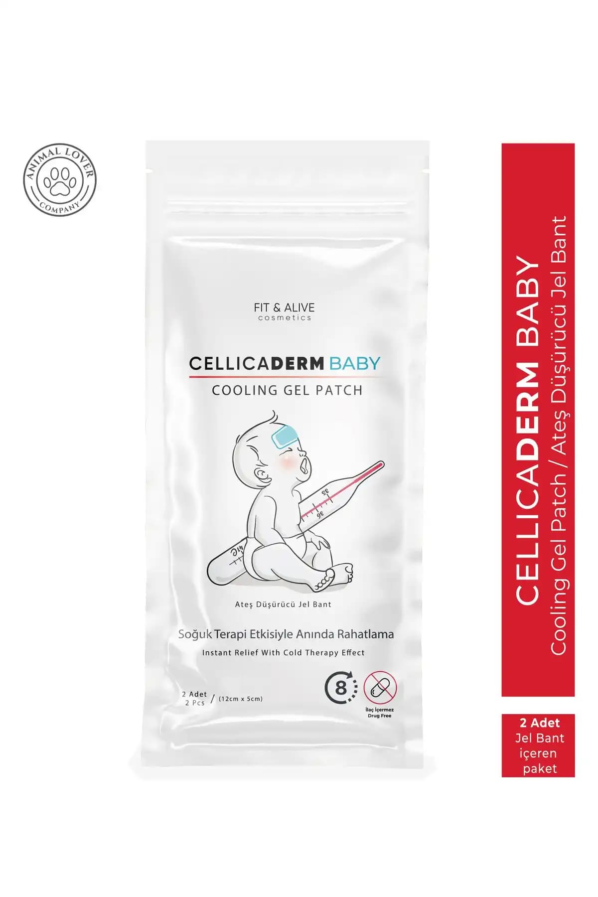 Fit & Alive Fitalive Cellicaderm Bebek Jel Bantları Güvenli ve Etkili Soğutucu Çözüm