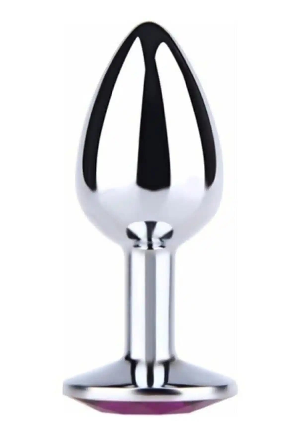 Genel Markalar 7 Cm Taşlı Özel Tasarım Anal Plug Dayanıklı ve Estetik Kullanım İçin