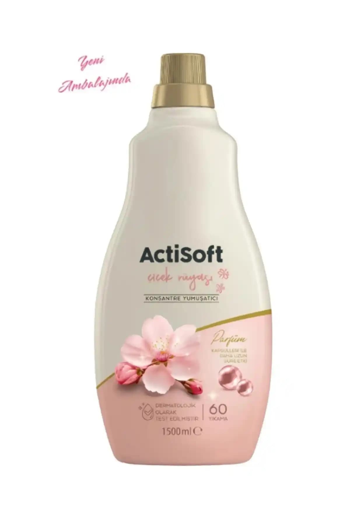 Actisoft Çiçek Rüyası Konsantre Yumuşatıcı 1500 ml ile Kalıcı Yumuşaklık ve Koku