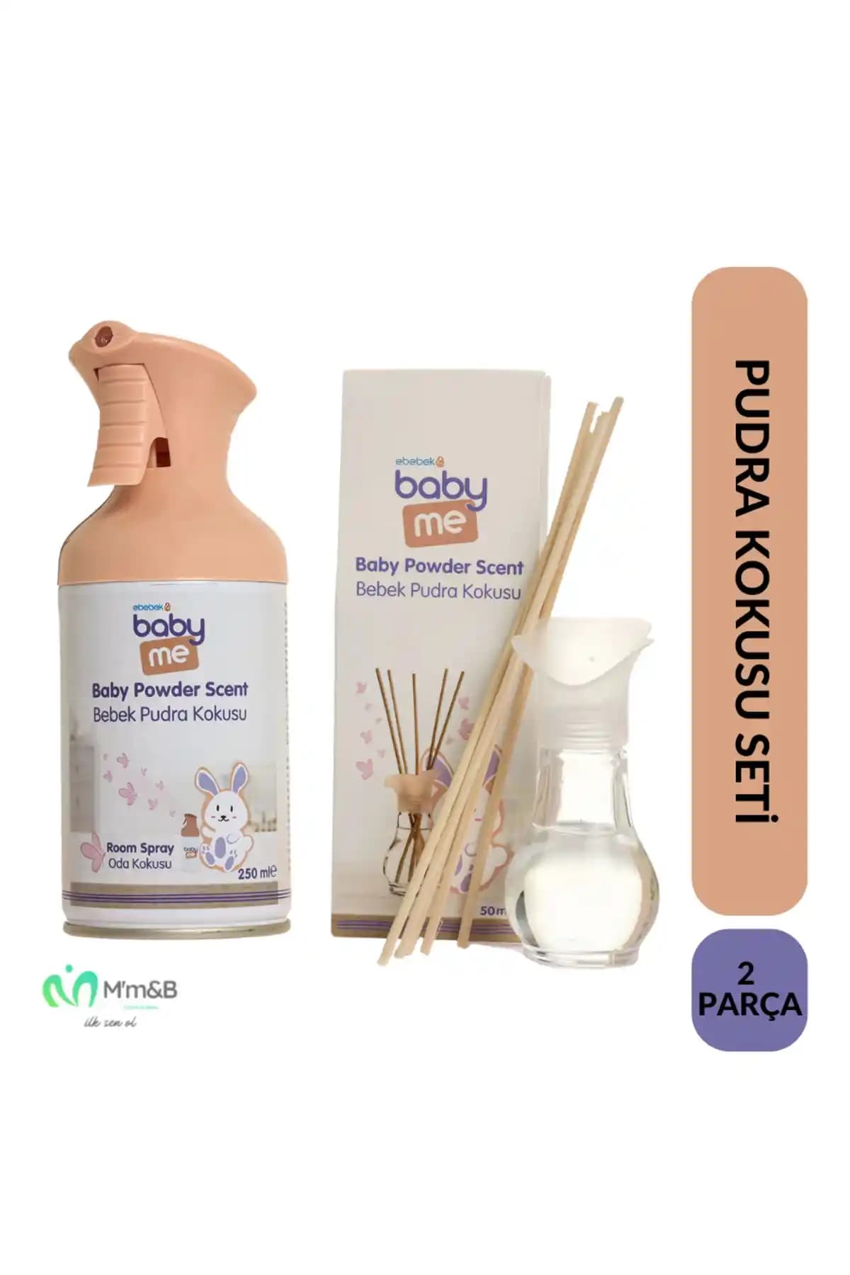 Baby Me Bebek Pudra Kokusu Seti ile Ev ve Ofislerinizde Kalıcı Ferahlık ve Tazelik