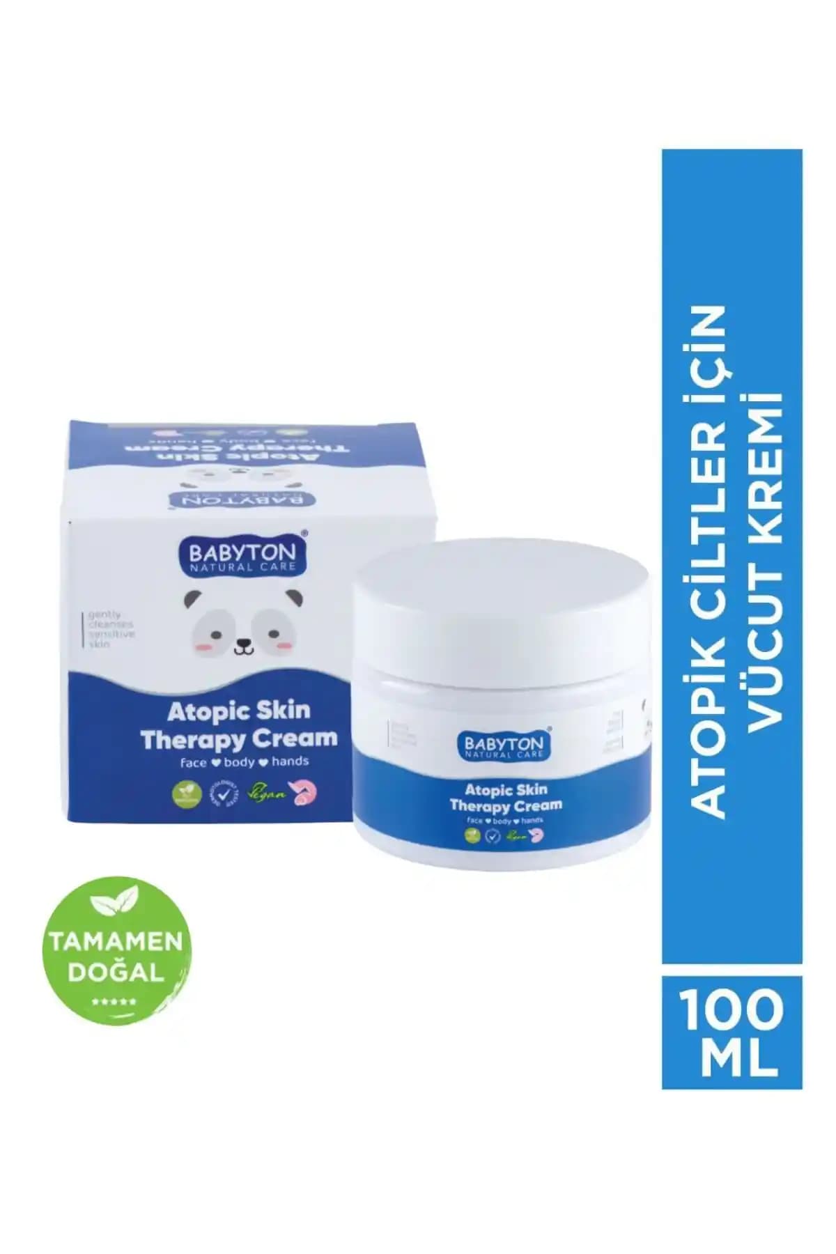 BABYTON Bebek & Çocuk Atopik Cilt Kremi 100 ml - Hassas Ciltler İçin Doğal Nemlendirici