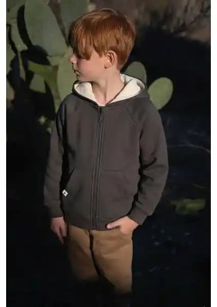 Cigit Kapşonlu Fermuarlı Hırka 1-14 Yaş Antrasit: Konforlu ve Şık Çocuk Giyimi