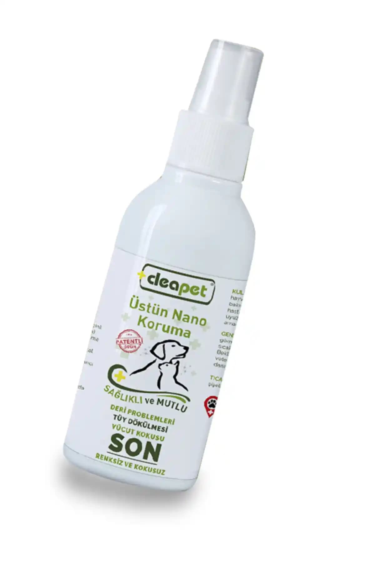 Cleapet Nano Sprey ile Kedi ve Evcil Hayvanlarda Bakteri, Virüs, Mantar ve Koku Kontrolü
