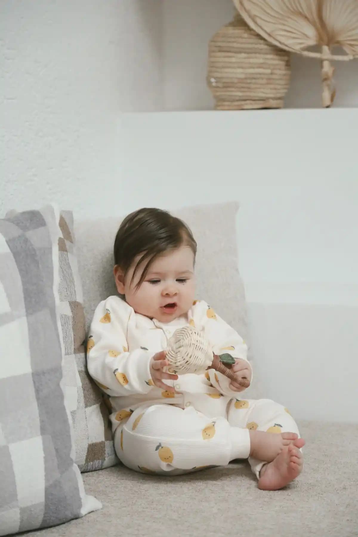 DoDo'S Baby Limon Desenli Organik Kaşkorse Bebek Tulum: Konfor ve Sağlıklı Tasarım