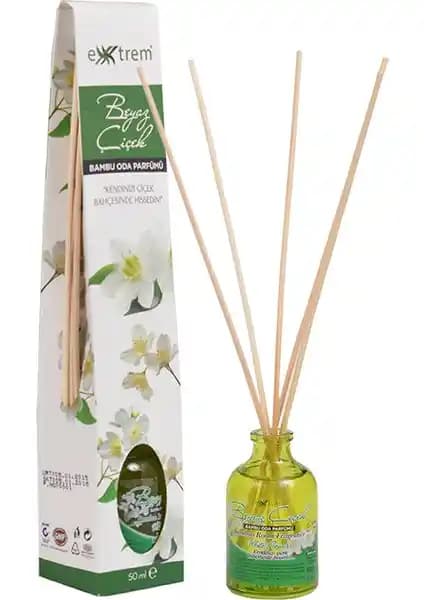 Extrem Bambu Beyaz Çiçek Oda Kokusu 50 ml: Ferah ve Kalıcı Çiçeksi Aroma