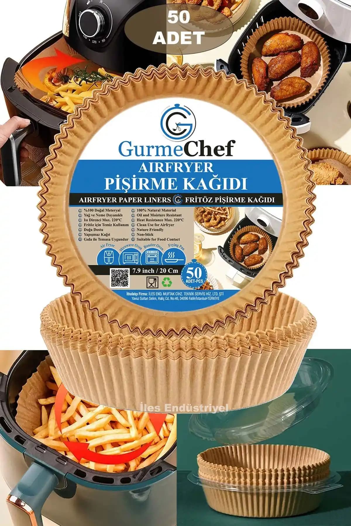 Gurme Chef Airfryer XXL Pişirme Kağıdı ile Mutfakta Pratiklik ve Hijyen Sağlayın