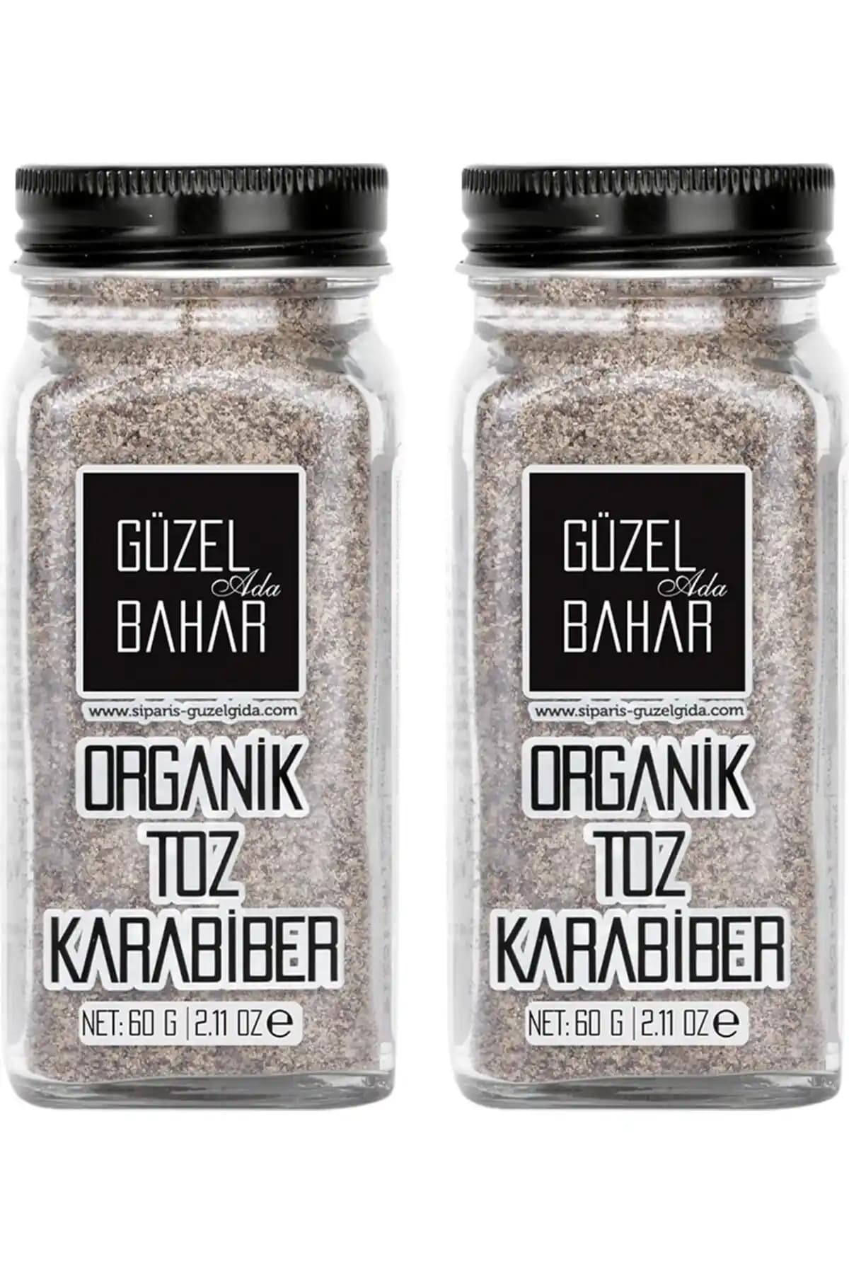 Güzel Ada Gıda Organik Toz Karabiber 2x60 gr: Doğal ve Sağlıklı Baharat Seçeneği