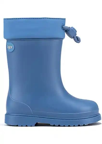 Igor CHUFO CUELLO MAVI: Dayanıklı ve Konforlu Unisex Çocuk Yağmur Çizmesi