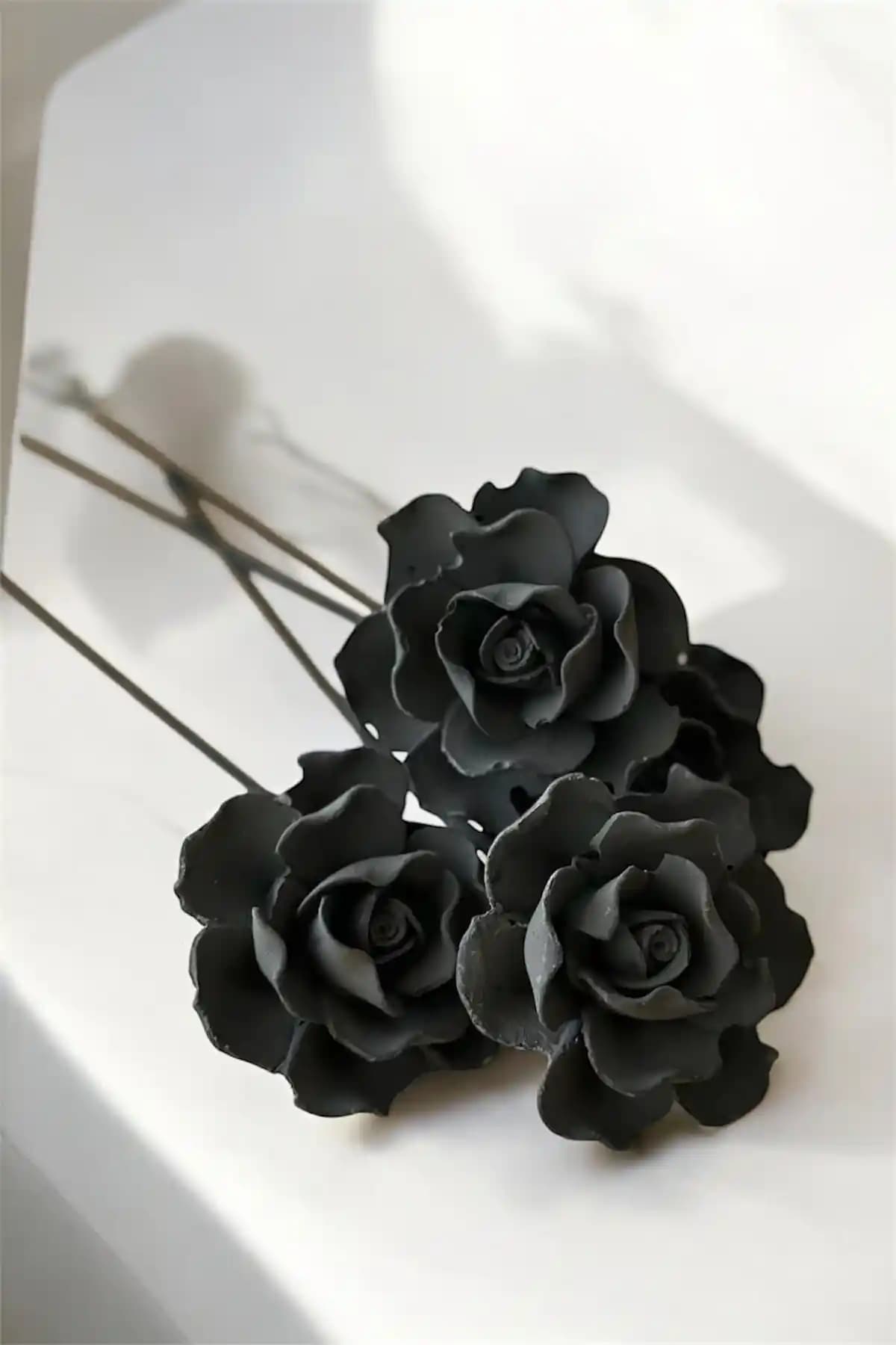 LİNECRAFT 4’lü Çiçek Taşlı Doğal Bambu Çubuklu Siyah Ka<mış> Seti Yedek Özellikleri