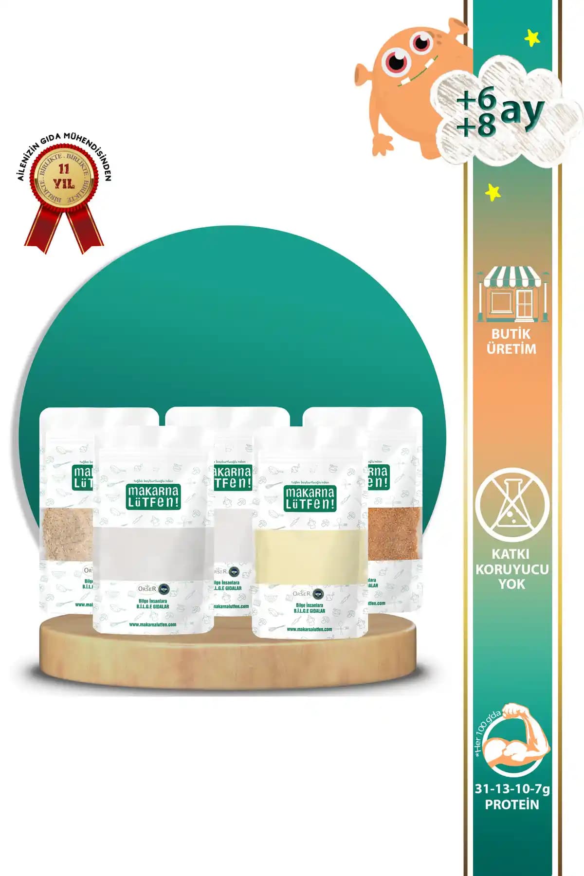 Makarna Lütfen Başlangıç Bebek Ek Gıda Seti: 6-8 Aylık Bebekler İçin Organik ve Doğal Beslenme