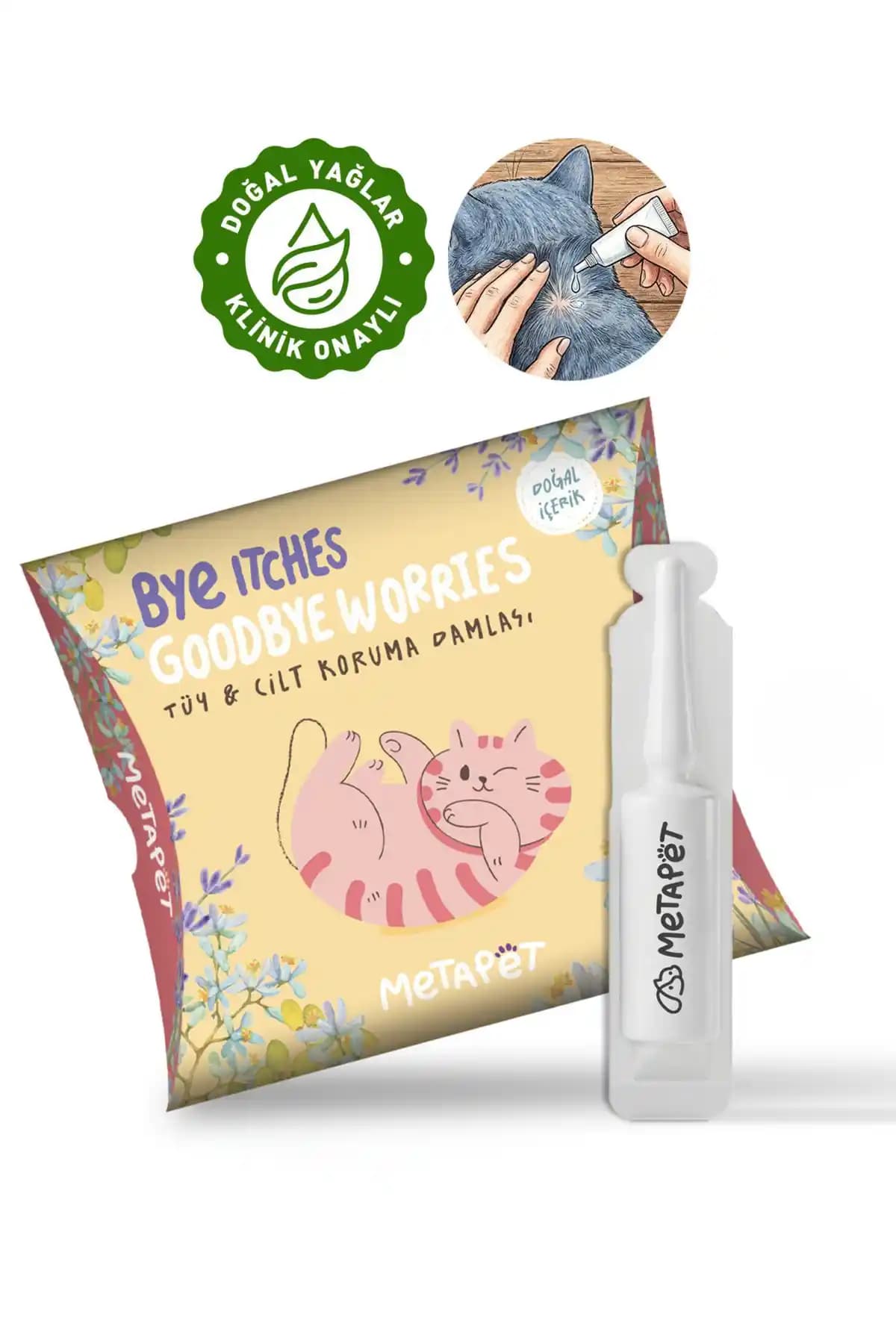 Metapet Kedi Tüy Damlası: Kedinizin Cilt ve Tüy Sağlığını Destekleyen Bitkisel Bakım Ürünü