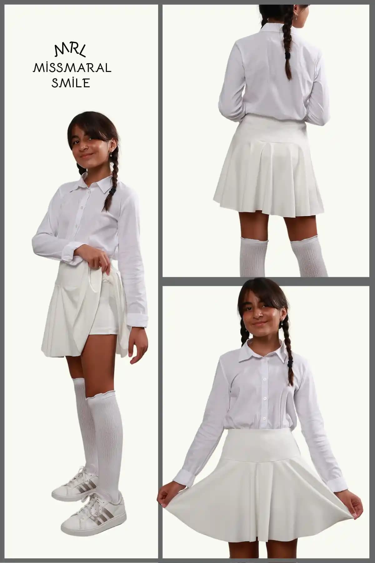 Missmaral Jr Beyaz Şort Etek: Genç Kızlar İçin Şıklık ve Konforun Buluştuğu Tasarım