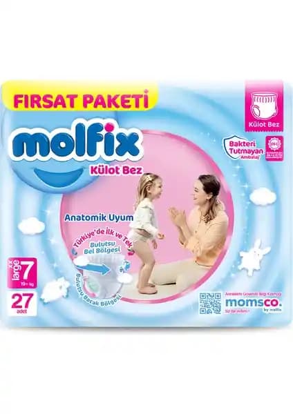 Molfix XX Large ve Pure Baby Organik Bambu Külot Bez 5 Numara Karşılaştırması