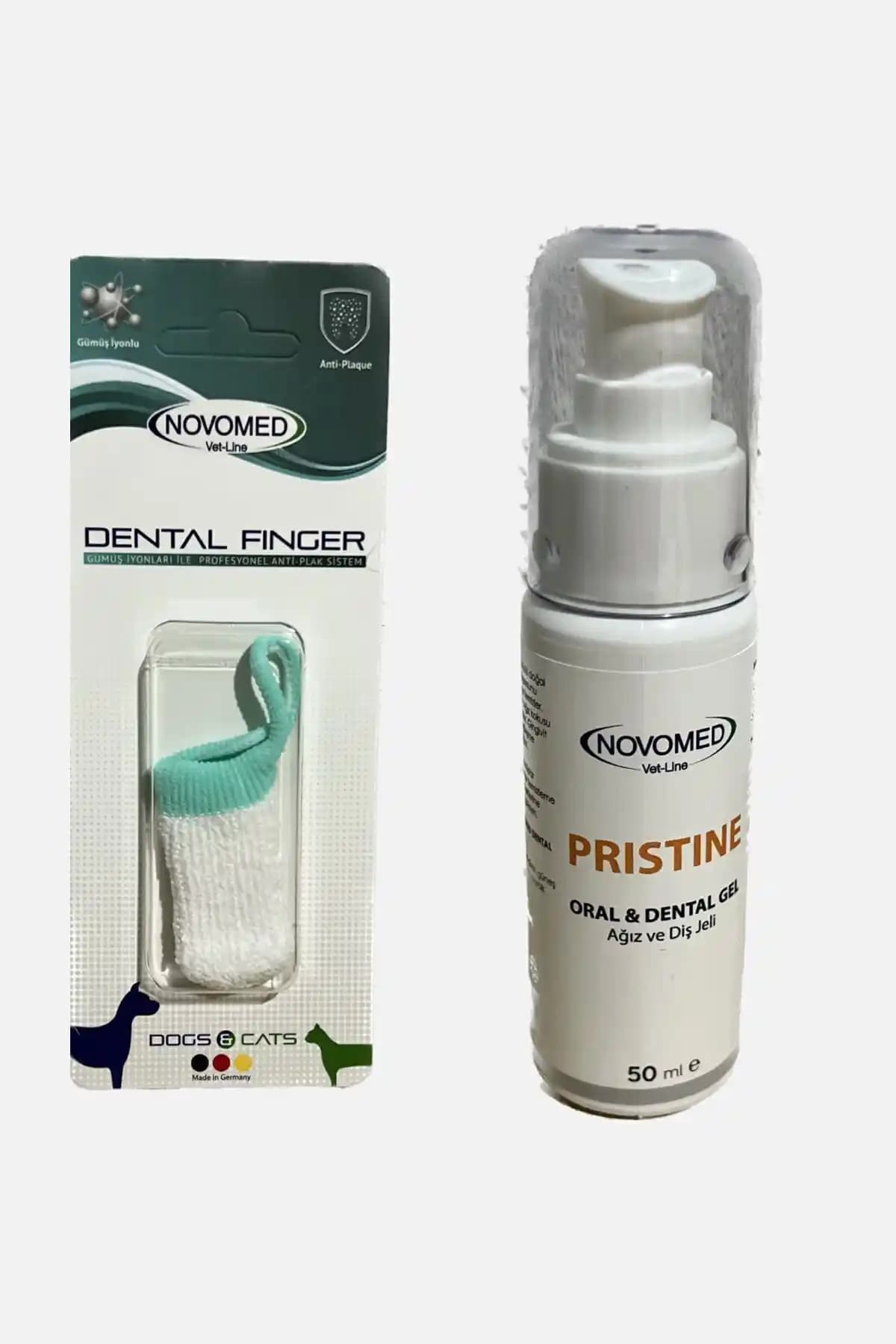 novomed Pristine Dental Finger: Kedi ve Köpekler İçin Gümüş İyonlu Ağız Bakımı Ürünü