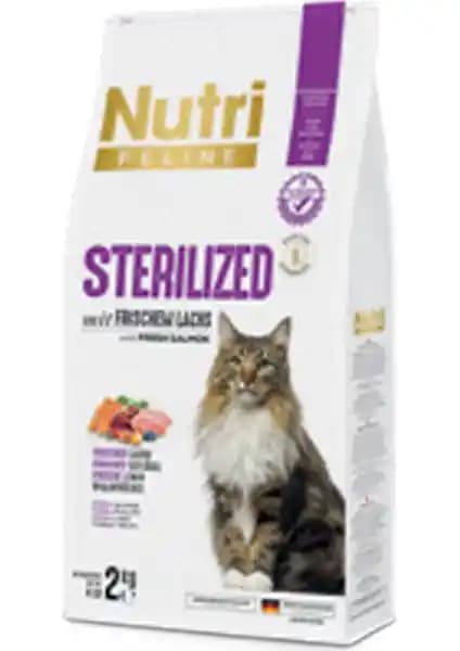 Nutri Feline Sterilized Somon Etli 2kg Kısırlaştırılmış Kediler İçin Dengeli ve Tahılsız Mama
