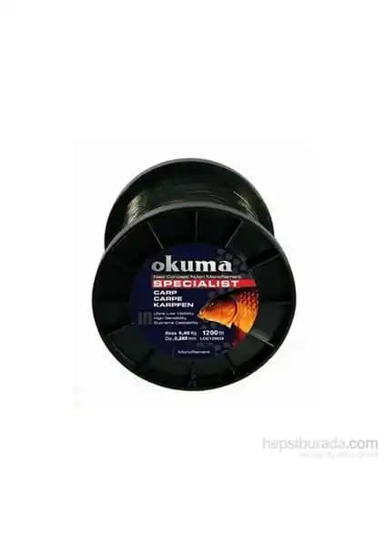 Okuma Carp Bobin Serisi 1200M Yeşil Misina: Dayanıklı ve Esnek Balıkçı Misinası