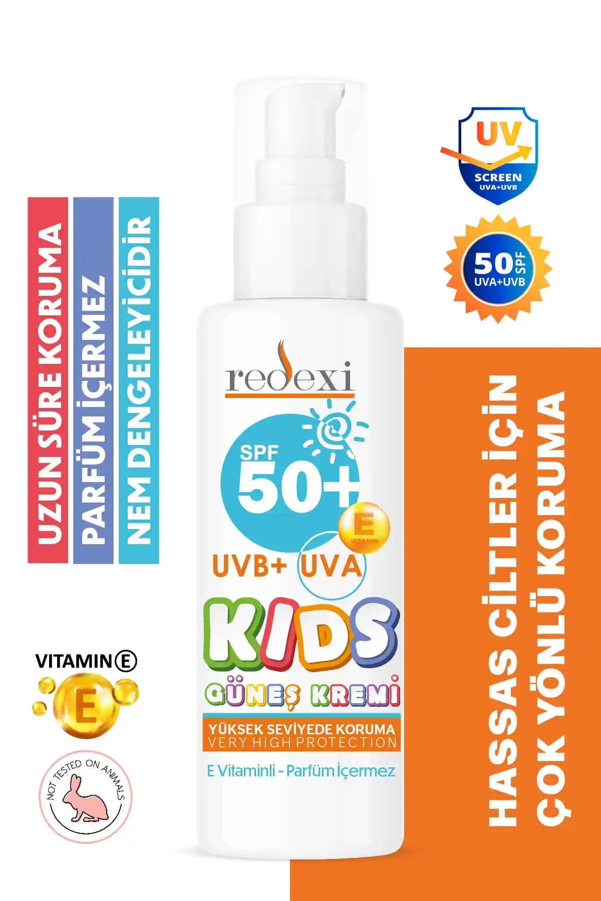 Redexi Kids Güneş Kremi SPF 50+ ile Çocuklar İçin Yüksek Koruma ve Hassas Cilt Bakımı