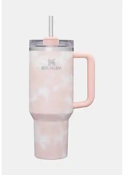 Stanley Quencher Pipetli Termos Bardak 1.18 Lt Pembe-Beyaz: Uzun Süreli Isı Koruma