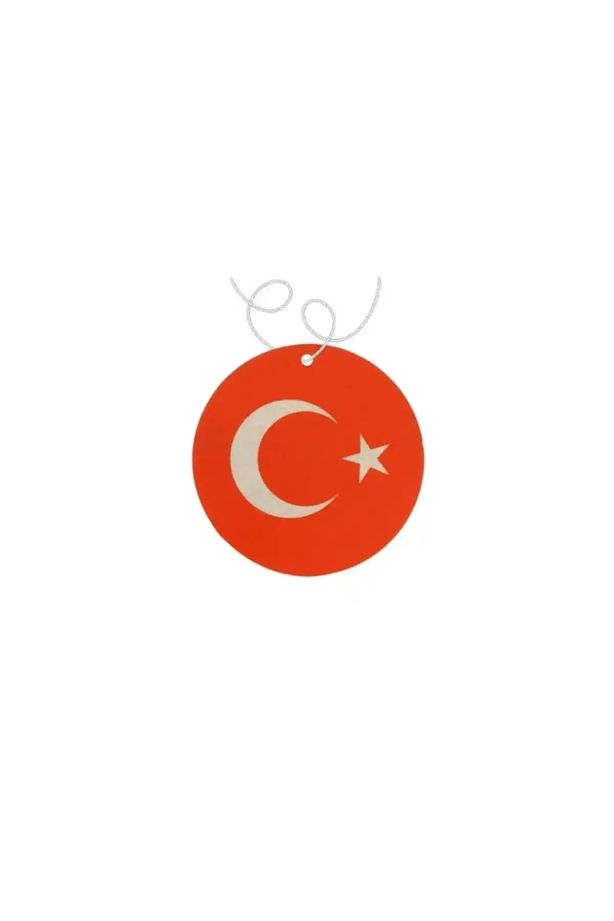 Techmaster Araç Asma Koku Türk Bayrağı Tasarım 5'li Paket ile Doğal ve Uzun Ömürlü Koku