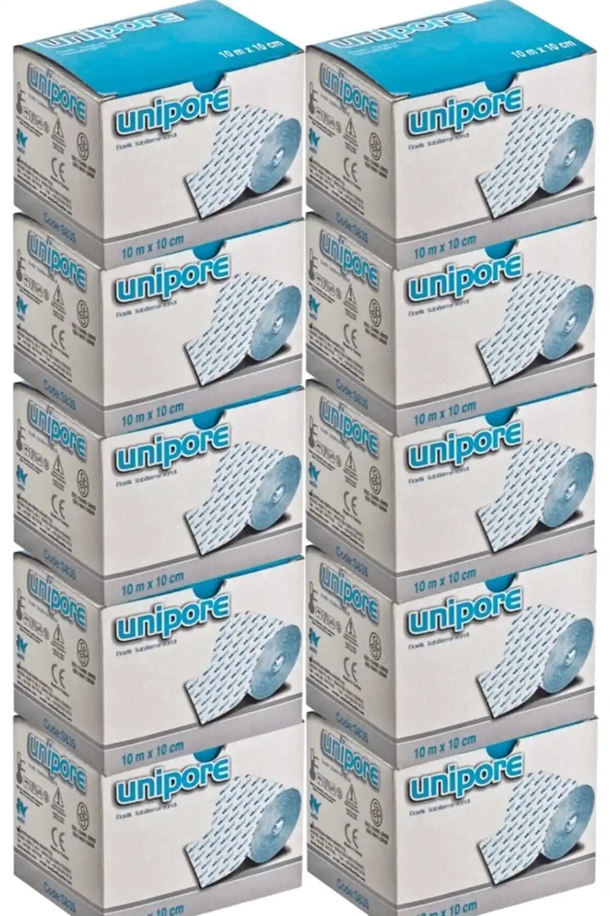 Unipore Flaster 10x10m Hipoalerjenik Elastik Tıbbi Bant - Hassas Ciltler İçin