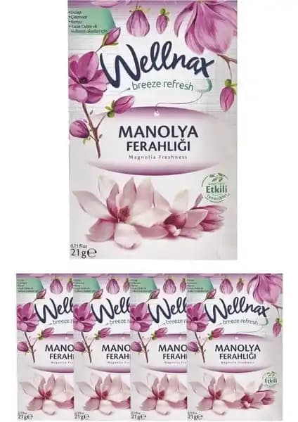 Wellnax Breeze Refresh Manolya Ferahlığıyla Dolap ve Çekmece Kokusu - Beşli Paket