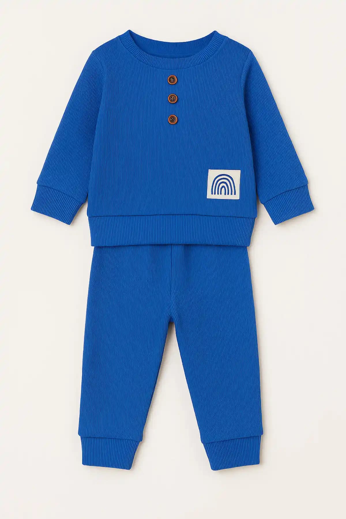 ZİMBOO KOPYA Erkek Bebek Likralı Kaşkorse 2'li Takım - Rahat ve Şık Bebek Giyim