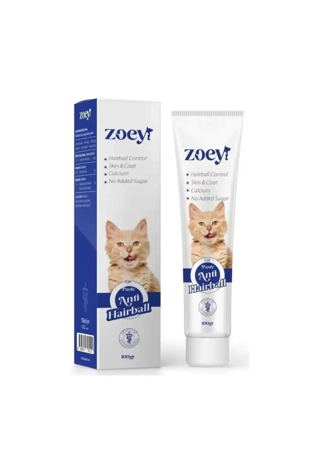 ZOEY PET PRODUCTS Anti Hairball Paste: Kediler İçin Etkili Tüy Yumağı Önleyici Macun