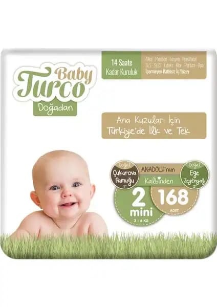 Baby Turco Doğadan Bebek Bezleri Karşılaştırması 2 ve 4 Numara Ürünleri