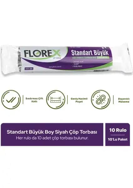 Florex Standart Büyük ve Jumbo Boy Çöp Poşetleri Karşılaştırması ve Özellikleri