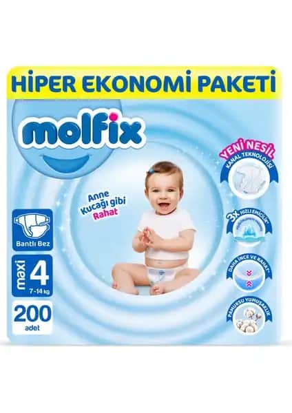 Molfix Bebek Bezi 4 Beden Maxi ve Maxi Plus Karşılaştırması ve Ürün Özellikleri
