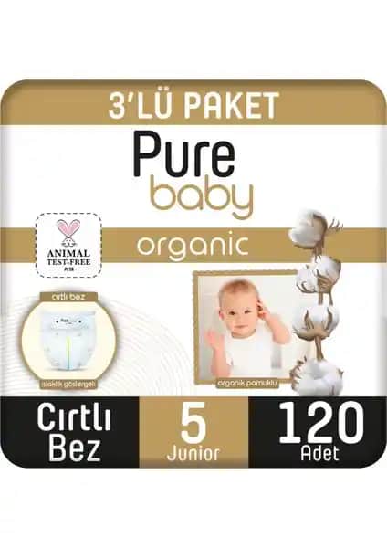 Pure Baby Organik Pamuklu Cırtlı Bezlerin 3'lü ve 4'lü Paketleri Karşılaştırması