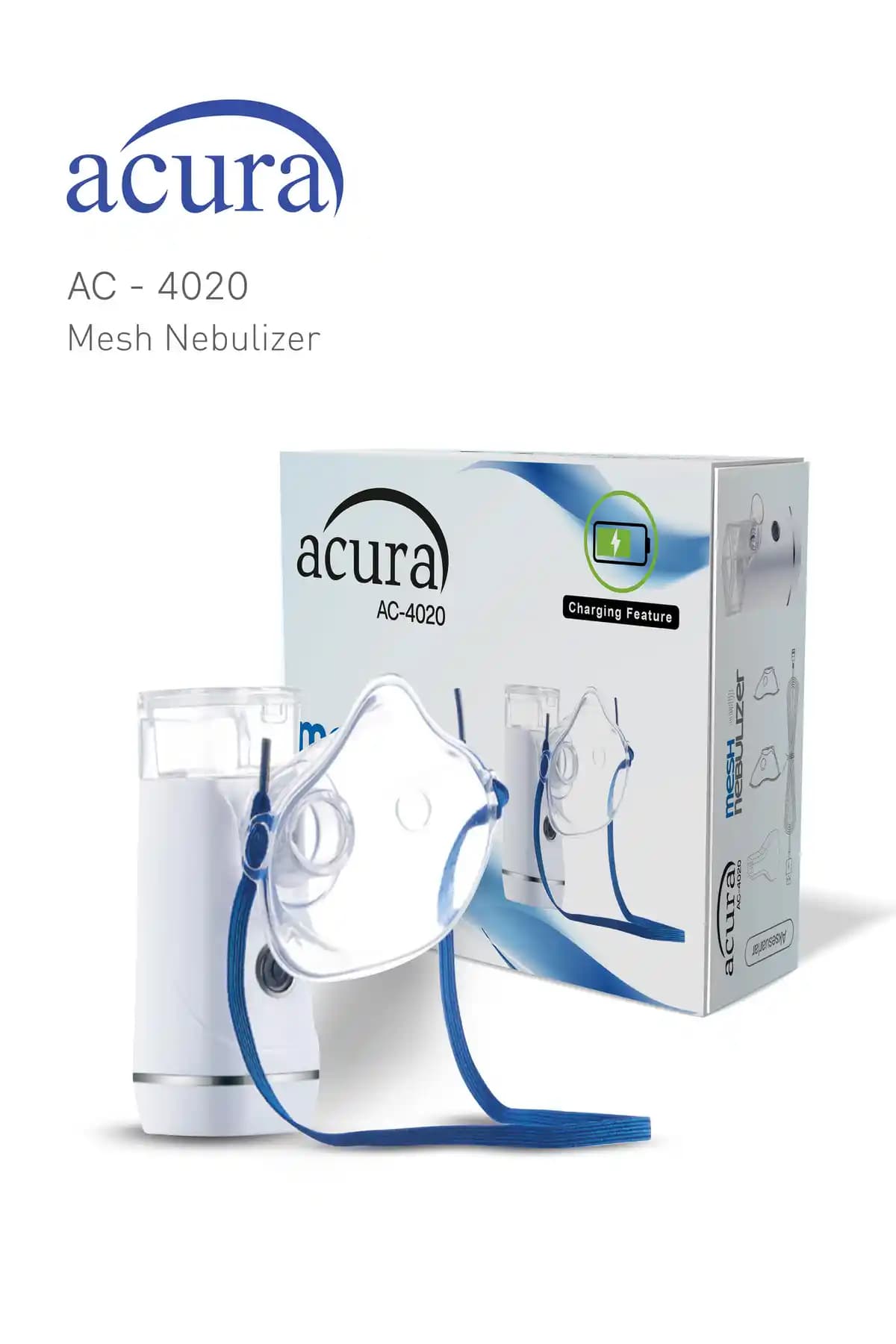 Acura AC-4020 Şarjlı Mesh Nebulizatör: Taşınabilir ve Sessiz Solunum Cihazı Özellikleri ve Kullanım Avantajları