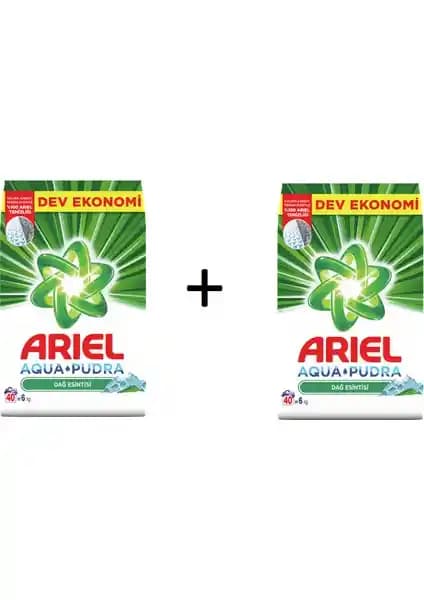 Ariel Toz Deterjan Dağ Esintisi 6 kg x 2'li Set: Güçlü Temizlik ve Ferah Koku Özelliği